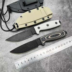 ESEROW Jungle survival straight knife with sheath Fixed Blade 1095 high speed steel Outdoor Camping Hunting Military Tactical gear Portable self defense Knives