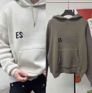 hoodies turtleneck hoppare lösa tröjor casual stickor hoody lata stil män kvinnor huva lätta tröjor