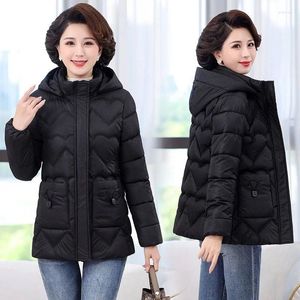 Women's Trench Coats Mother's Down Middle Fashionable Winter Short Small And Old Westernized