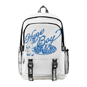 Plecak kpop dżinsy na zamek błyskawiczny pakiet mody szkolna torba unikalna daypack unisex Traval Oxford Cloth Bookbag