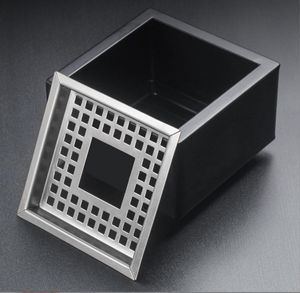 Smoking Pipes Large square ashtray thickened stainless steel