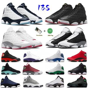 디자이너 Jumpman 13 13S 농구화 플레이 오프 블랙 레드 플린트 프랑스 브레이브 대학교 블루 밀 리버스 그는 게임 델 솔 스포츠 운동화 여성 트레이너를 얻었습니다.