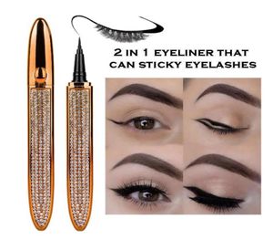 Star Diamond Eyeliner Impermeabile resistente al sudore e di lunga durata Autoadesivo Ciglia finte Colla Eye liner nave 101321157