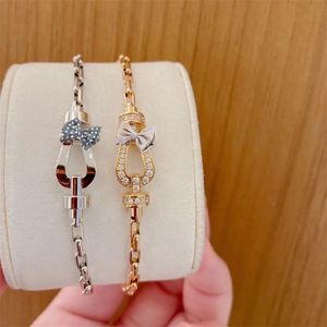 Chain U Shaped Horseshoe Buckle Metal Chain Bracelet 1 1 Fashion Luxury Jewelry Couple Gift Custom Factory Wholesale231118