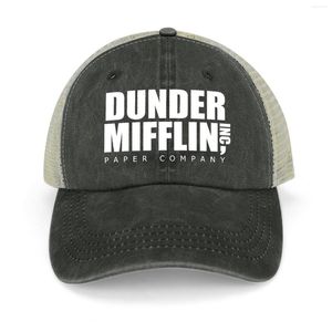 Ball Caps Dunder Mifflin Paper Company The Office Cowboy Hat Boonie Hats Wojskowy czapka taktyczna bobble kobieta