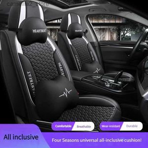 Car Seat Covers All Inclusive Universal Car Leather Seat Cover For Peugeot 307 206 308 308S 407 207 406 408 301 508 5008 Accessories Protector Q231120