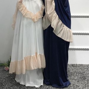 Etnik Giyim Abaya Dubai Robe Longue Djellaba Voile Topluluğu Femme Musulman Khimar Kadınlar için Jilbab Türkiye İslam Arap Müslüman Hijab Setleri