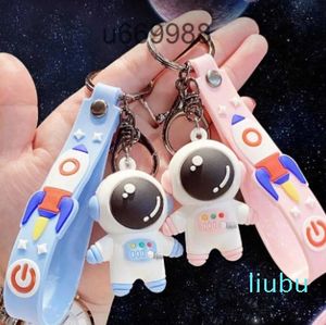 Leuke astronaut cartoon sleutelhanger kosmische astronaut ring hanger auto sleutelhanger accessoires cadeau voor mannen en vrouwen