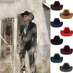 Männer breite Krempe Hüte Eimer Western Cowboy Panama Sonnenhüte Fedora Caps Trilby Jazz Sombrero Outdoor Reisen Party Größe US 7 1/4 UK L 240320