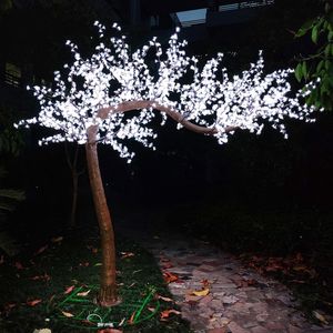 2.2m 2592leds brilhante led flor de cerejeira iluminação da árvore de natal à prova dwaterproof água jardim paisagem decoração lâmpada para festa de casamento