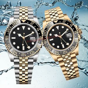 Herrenuhr Designer GMT Uhren Hochwertige Automatikuhren Edelstahl Leuchtender Saphir Wasserdichte Armbanduhren Montre De Luxe Neue Meisteruhr