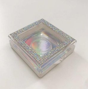 25mm 3D 27mm 3D Mink Cílios Embalagem Personalizada Vazia Glitter Strass Caixa Venda Natural 5D Mink Cílios Postiços7681358