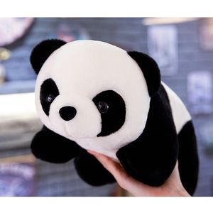 20cm fofo mentiroso panda boneca de pelúcia nacional tesouro zoológico luxuoso almofadas de brinquedo macio para crianças ótimas crianças do presente LA617