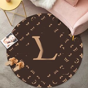 Circular Carpet Cream Style Living Room Floor Mat Bedroom Rug Swivel Chair Carpets Computer Chair Soundproof Pad Dressing Table Pad CSD2311203