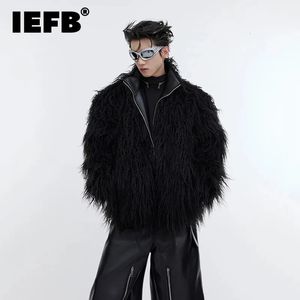 Men's Down Parkas IEFB Autumn Winter Fake Fur Leather Jackets Anti Sable Thickened Coat Fashion Male Cotton Clothing Trend 9C3054 231120