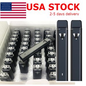 USA STOCK 2ml Vaporizzatori a penna Vape usa e getta Sigaretta elettronica Vaporizzatore a bobina in ceramica Baccelli di olio denso Penne con chiusura a scatto vuote Tipo-C Batteria ricaricabile da 350 mAh Logo personalizzato H02