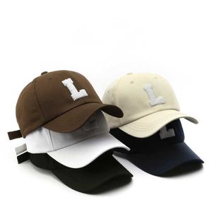 Ball Caps 2023 Damen Cap Korean Style Female Retro Bestickt L Letter Student Paar Cap Outdoor Herren Sport Travel Baseball Hat Y23