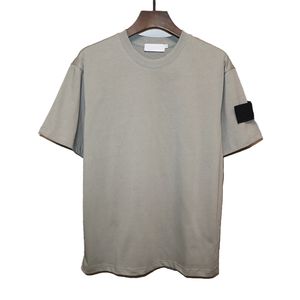Topstoney 2023 Summer Designer Tide Tshirt Pure Color Short Sleeve High Street Loose Casual T-shirt 100% Bomullstoppar Män och kvinnor par Tshirt undertröjor 238#
