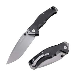 Black G10 Handle Boker 2 Style Hunting Pocket Knife 8CR13 Folding Blade Outdoor Survival Equipment Multifunktionell