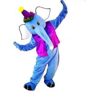 Simulazione clown elefante costume mascotte carnevale unisex outfit natale festa di compleanno festival all'aperto vestire oggetti di scena promozionali per donne uomini