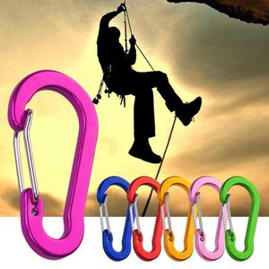 5 pcScarabiners 6pcs Fivelas de escalada convenientes anti -desbotamento da mochila de corrosão de corrosão de corrosão Hightity Color Bright Carabiners P230420