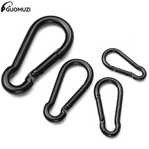 5 PCSCARABINERS 1PC MINI MINI CARABINERSスチールスプリングカラビナスナップフックカラビナクリップキーチェーン屋外キャンプクライミングハイキングDリングバックルP230420