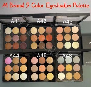 Neue Ankunft M Marke 9 Farbe Lidschatten-palette Für Mädchen Auge Schönheit Kosmetik 08G 002Oz Schöne Matte Satin pro Make-Up Stock3838491