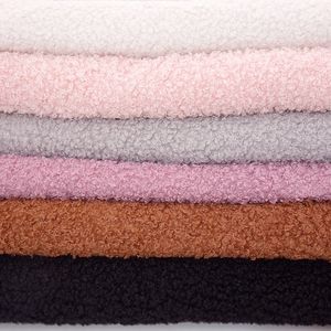 Tecido de algodão coral de algodão, tecido de luvas de boneca macio e macio de luvas de lã de lã de cordeiro espessada Diy costura 230419
