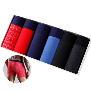 MUITAPANTES 6PCS Cotton Boxers Shorts Man Roupher Boxer masculino Sexy Pontas Marcas de Mens Boxershorts Imprima calcinha masculina Conjunto de calcinha grande 230420