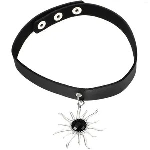 Anhänger-Halsketten Maskerade-Halskette für Damen, trendiges Goth-Make-up, schwarzer Chocker