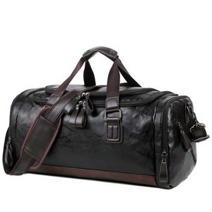 PU LEATHER CARGE TRAVER CARGERAL BASE MENM MENT BOSTRIAL LAGGAGE BAG PROVERSPACK BACKEN