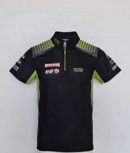 Camiseta masculina 2023 Novo estilo para a motocicleta kawasaki bmx bicicleta polo moto moto racing time motocross montanha bicicleta fora de estrada zíper