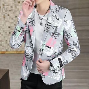 Nowy moda zimowa czarna męska menu swobodna kurtka do mokrywa bawełniana długie rękaw Casual Slim Fit Stylowy garnitur Blezer Coats Kurtki