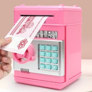 Novelty Items Electronic Piggy Bank Safe Box Money Boxes For Children Digital Coins Cash Saving Safe Deposit Mini ATM Machine Kid Xmas Gifts 230420