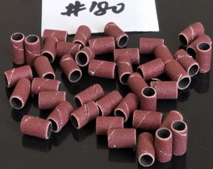 100pcs 180ネイルファイルプロのマニキュア用電動ネイルドリル用サンディングバンド1498212