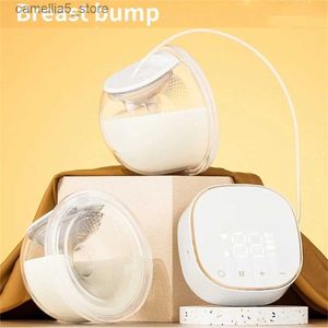 Breastpumps Separable Double Side Electric Breastfeeding Pump Automatic Milk Collector Invisible Wearing Milk Pump for Busy Moms Q231120