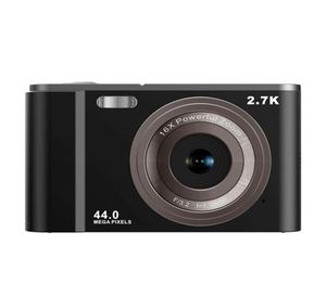 Digital Cameras Camera 27K HD 44MP Vlogging With 16X ZoomCompact Pocket Fill Light For Kids Teens7836148