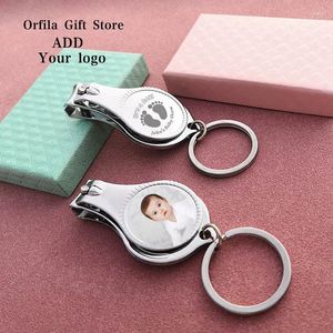 Zapasy imprezowe Niestandardowe ślub/urodziny Niemowlęta Witaj, aby oddać prezenty/otwieracz do piwa Keyring Nail Clippers Baby Shower pamiątki urodziny