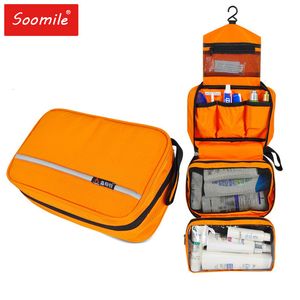 Sacos de cosméticos Casos Pendurados Saco de Higiene Pessoal Grande À Prova D 'Água Sacos de Cosméticos Organizador de Viagem Senhora Higiene Pessoal Maquiagem Banheiro Dobrável Kit 230419