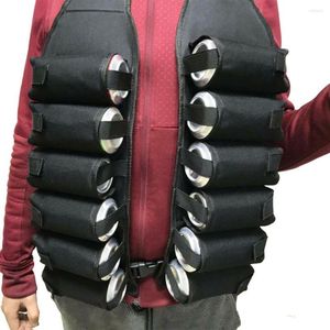 Hunting Jackets 12-Pack Beer Drinking Vest Multi-pockets Drink Holster Storage With Inside Money Holder Funny BBQ Party Gag