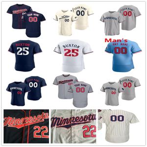 Maglia da baseball Byron Buxton Carlos Correa Harmon Killebrew Jose Miranda Jorge Polanco Max Kepler Joey Gallo Joe Mauer Kyle Farmer Kirby Puckett Miguel Sano Maglie