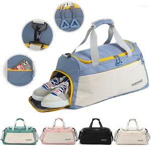 Outdoor Taschen Fitness Reisetasche Eine Schulter Sport Rucksack Männer Frauen Fitnessstudio Mit Schuhfach Schwimmen Yoga Gepäck Handtasche Duffle