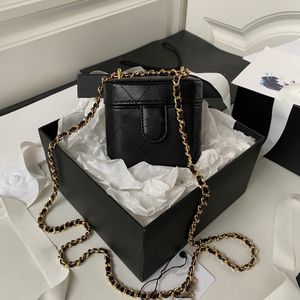High Quality Women Designer Bags Genuine Leather Cosmetic bag with mirror Fashion Summer Beach Lady Shoulder Bag Corssbody Purse Mini box bag with Box