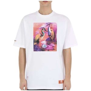 T-shirt dos homens 2 T-shirt das mulheres 023 Verão best-seller solto casual estilo designer Alfabeto imprimir mangas curtas presston Luxury Heron homens hip hop roupas