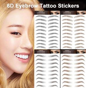 6D Eyebrow Tattoos Stickers Eyebrow Water Transfers Stickers HairLike Waterproof Eyebrow Stickers for Brow Grooming Shaping3371198