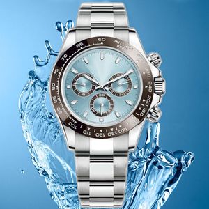 Superclone 4130 Uhr Herren Designer Top Qualität Uhr 7750 Automatikwerk Uhren Keramik Wasserdicht Mode Leuchtende Saphir Mechanische Armbanduhren