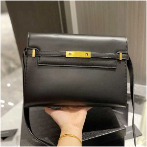 7A Quality Luxury Designer bag leather female 2023 new trendy wild cross-body Manhattan commuter retro tofu underarm bag with