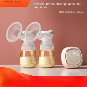 Bröstpumps bröstpump enstaka dubbla sidan baby mjölk matning batteri inuti USB laddning bärbar elektronisk bröstpump baby flaskor q231120
