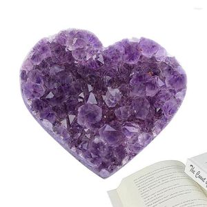 Декоративные фигурки PCS Natural Amethyst Crystal Quartz Healing Stone для домашнего украшения орнамент Purple Feng Shui