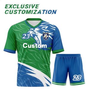 Outros artigos esportivos Sublimação Uniformes de futebol Conjuntos personalizados de secagem rápida de alta qualidade respirável camisa de futebol para homens WO X440 231118